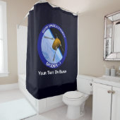 アイダホ・スプドニク衛星ミッションパッチ シャワーカーテン (インサイチュ)