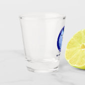 アイダホ・スプドニク衛星ミッションパッチ ショットグラス (左)