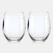 アイダホ・スプドニク衛星ミッションパッチ ステムなしワイングラス (左)