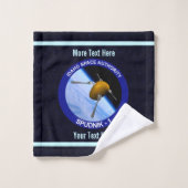 アイダホ・スプドニク衛星ミッションパッチ バスタオルセット (ウォッシュタオル)