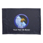 アイダホ・スプドニク衛星ミッションパッチ 枕カバー (正面)