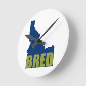 アイダホ・ブレッド ラウンド壁時計 (傾斜)