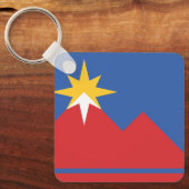 アイダホ・ポカテロ国旗 キーホルダー (正面)