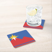 アイダホ・ポカテロ国旗 スクエアペーパーコースター (インサイチュ)