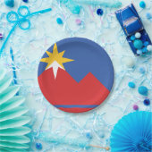 アイダホ・ポカテロ国旗 ペーパープレート (パーティー)