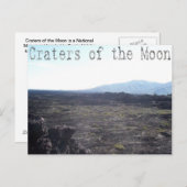 アイダホ・ムーンのクレーター ポストカード (正面/裏面)