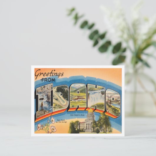 アイダホ・ヴィンテージ旅行からの挨拶 ポストカード (スタンド正面)