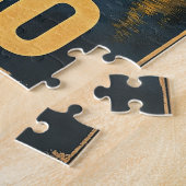 アイダホ・ヴィンテージ旅行ポスター ジグソーパズル (側面)