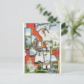 アイダホ・ヴィンテージ・トラベル・ポスター・アートワークからの挨拶 ポストカード (スタンド正面)