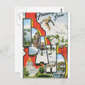 アイダホ・ヴィンテージ・トラベル・ポスター・アートワークからの挨拶 ポストカード (正面/裏面)