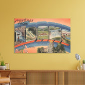 アイダホ(州大文字/花) – 大文字 キャンバスプリント (インサイチュ (リビング))