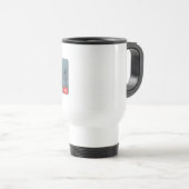 アイダホ「私は見た1」サスカッチライセンスプレート トラベルマグ (正面右)