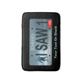 アイダホ「私は見た1」サスカッチライセンスプレート バスマット (正面縦)