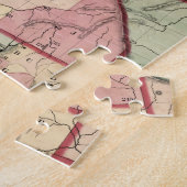 アイダホ(1866年)のヴィンテージの地図 ジグソーパズル (側面)