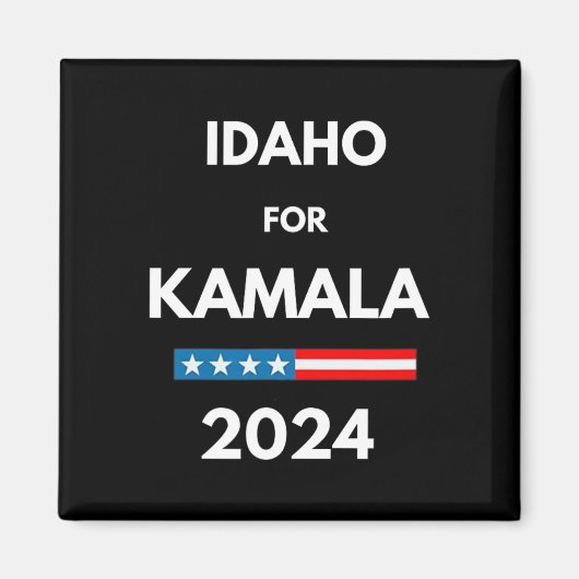 アイダホFor Kamala 2024大統領選挙民主党員 マグネット (正面)