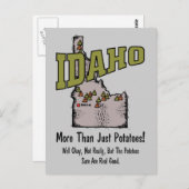 アイダホIDアメリカのモットーはジャガイモだけではない ポストカード (正面/裏面)