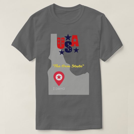 アイダホTシャツ6 Tシャツ (デザイン正面)