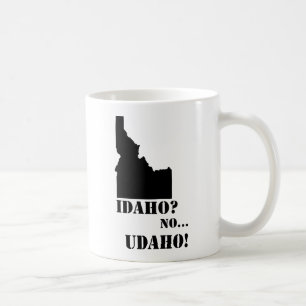 アイダホUdahoの地図無し コーヒーマグカップ