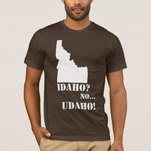 アイダホUdahoの地図無し Tシャツ