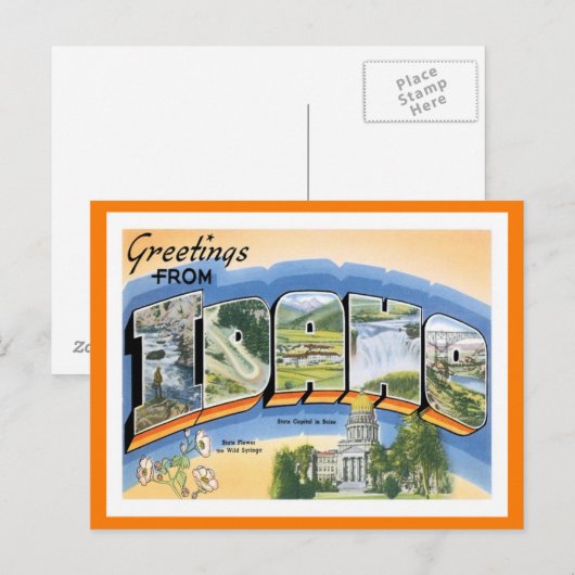 アイダホUS州 ポストカード (正面/裏面)