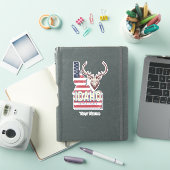 アイダ統一されたホ州レトロ地図ヴィンテージシカUSA シール (iPadカバー)