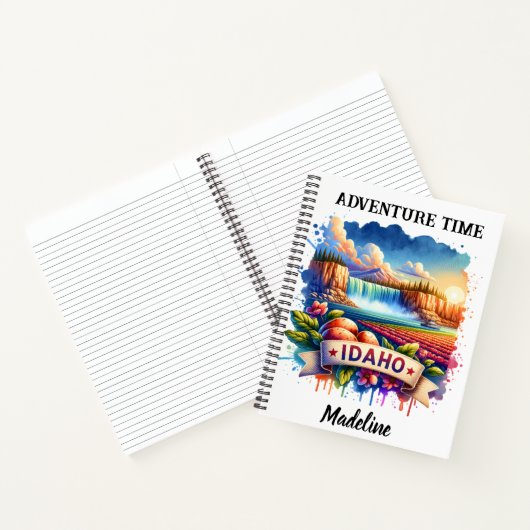 アイダ鮮やかホの風景の美しいを発見 ノートブック (内部)