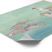 アイダ・レントール・プリント - 魚 ポスター (角)