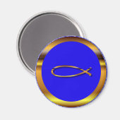 アイチズブルー金ゴールド磁石 マグネット (正面/裏面)