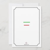 アイチャートフェアウェル招待状 招待状 (裏面)