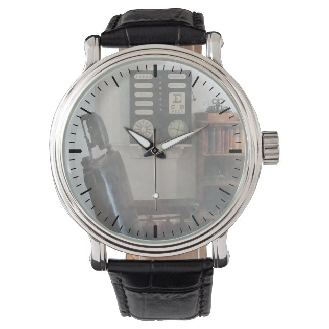 アイチャー付きアイドクターのオフィス 腕時計 (正面)