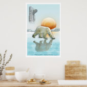 「アイチーフ」ポーラーベア&トーテムポールアートポスター ポスター (キッチン)