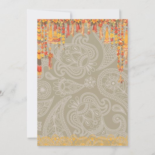 アイッシュホームインディアンベビークレードル式 招待状 (裏面)