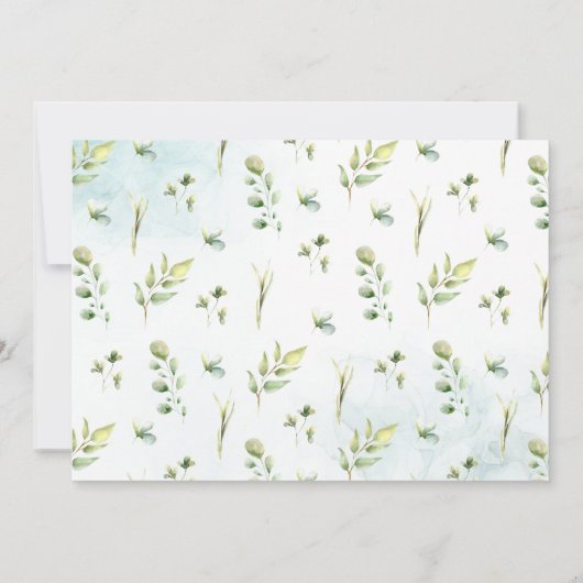 アイツイズボーイガールバルーンベビーシャワー招待状 招待状 (裏面)