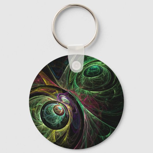 アイツーアイ抽象芸術アートキーチェーン キーホルダー (正面)