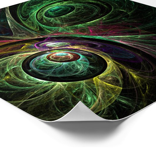 アイツーアイ抽象芸術アート ポスター (角)