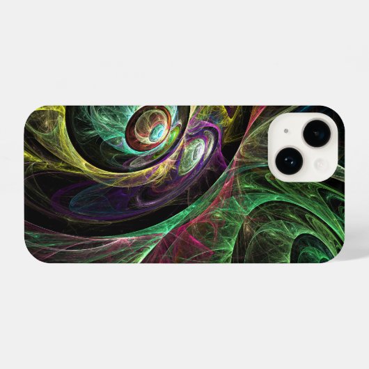 アイツーアイ抽象芸術アート iPhoneケース (裏面横)