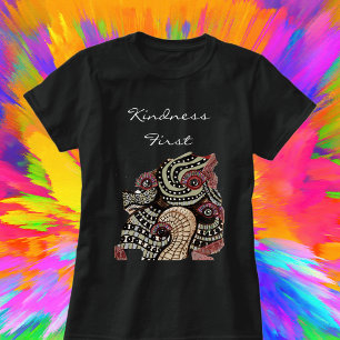 アイテサイケデリックンタクルズ抽象芸術アートTシャツ Tシャツ