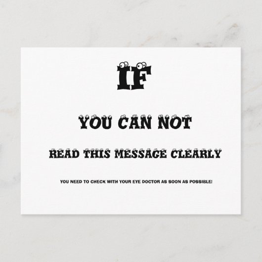 アイテストはがき ポストカード (正面)