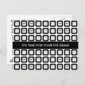 アイテストアポイントメントリマインダーモダン顔グラス ポストカード (正面/裏面)