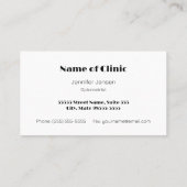 アイテストモダンハートアイリスアポイントメントアラーム 予約カード (裏面)