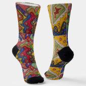 アイテム色彩の鮮やかアートに私の印象を与える ソックス (傾斜あり)