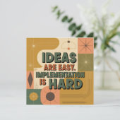 アイデアは簡単。実行が難しい 招待状 (スタンド正面)