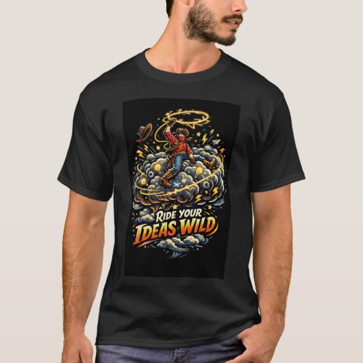 アイデアを思い切り走らせろ Tシャツ (正面)