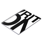 アイディアのノートの大きいタイプ"で"書いて下さい ノートブック (左側)