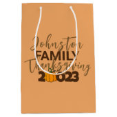 アイディアのファミリ懇親会 ミディアムペーパーバッグ (正面)