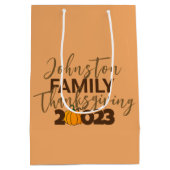 アイディアのファミリ懇親会 ミディアムペーパーバッグ (裏面)