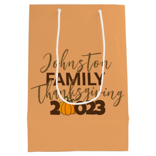 アイディアのファミリ懇親会 ミディアムペーパーバッグ (裏面)