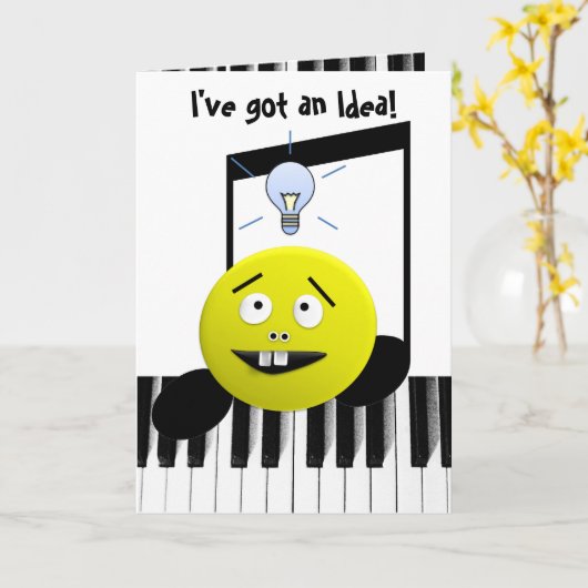 アイディアのユーモアが上手にカードを取得 カード (黄色い花)