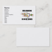 アイディアの作成は私の遺伝子(DNAの写し)にあります 名刺 (正面/裏面)