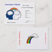 アイディアの名刺を共有している心理学者… 名刺 (正面/裏面)